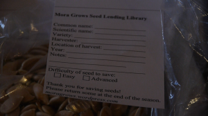 Seed Library variety card